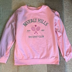 Beverly Hills Racquet Club, Pink Crewneck Size S/M